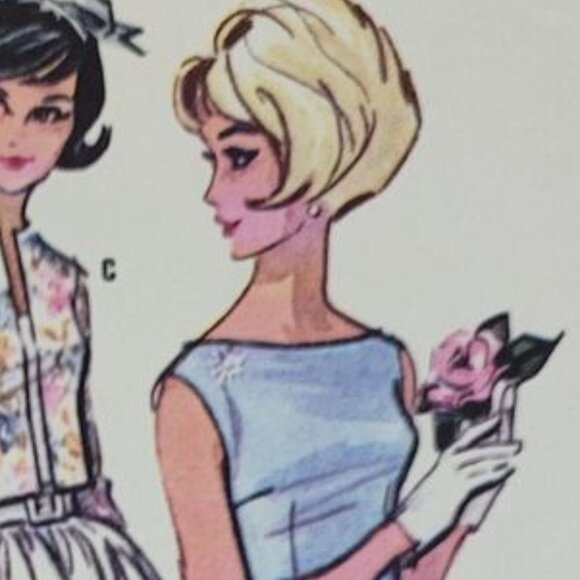 Timeless Sara Campbell Icy Blue Cocktail Dress - Picture 2 of 12